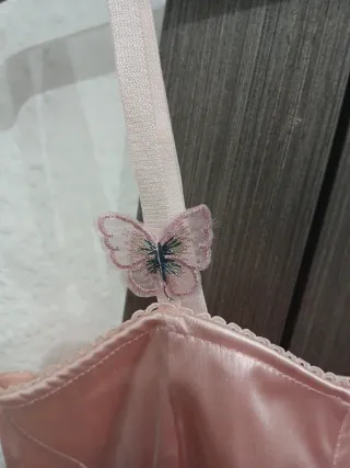 Corsé Shein Mariposas Rosa Talla S