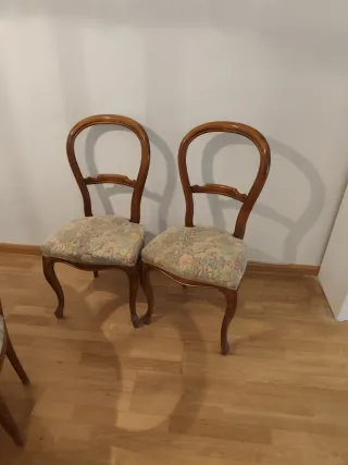 Mesa comedor y 6 sillas madera