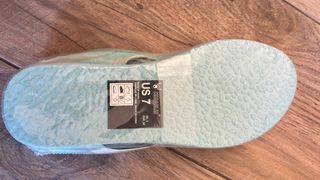 Infradito a righe turchese e bianche