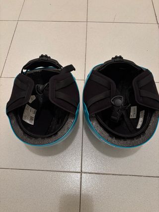 Casco sci bambino blu