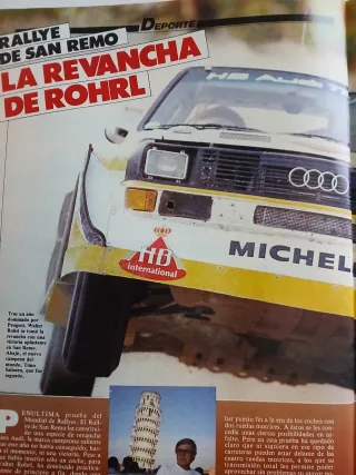Revista automovilismo Motor 16 num 103 agost 1985