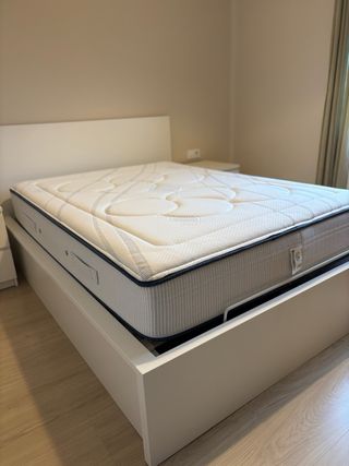 Cama IKEA Malm + Colchón Flex 135x190