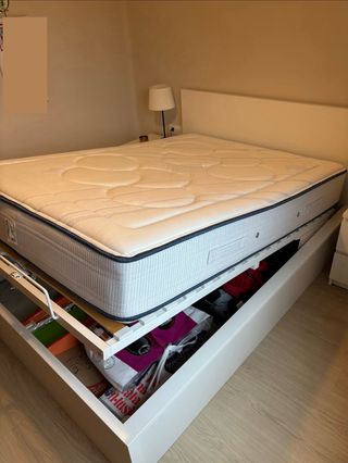Cama IKEA Malm + Colchón Flex 135x190