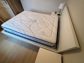 Cama IKEA Malm + Colchón Flex 135x190