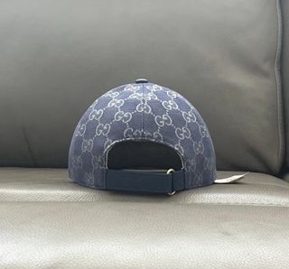 Gorra Gucci GG Azul y Dorada