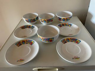 Set 4 Ciotole Piattini Kellogg's Art Collection