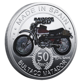 BULTACO MATADOR 2 MONEDAS + ESTUCHE