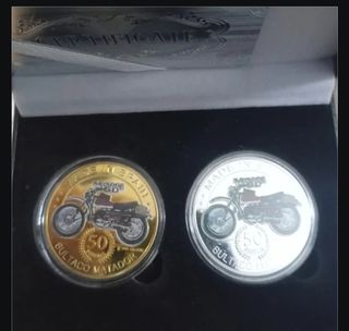 BULTACO MATADOR 2 MONEDAS + ESTUCHE