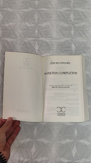 Libro "Sonetos completos" de Luis de Góngora