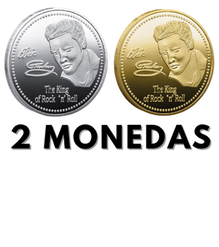 ELVIS 2 MONEDAS + ESTUCHE DE COLECCIÓN