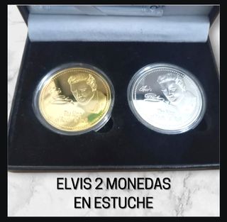 ELVIS 2 MONEDAS + ESTUCHE DE COLECCIÓN