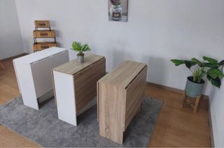 Mesa de Comedor Plegable / Disponible en 3 Colores