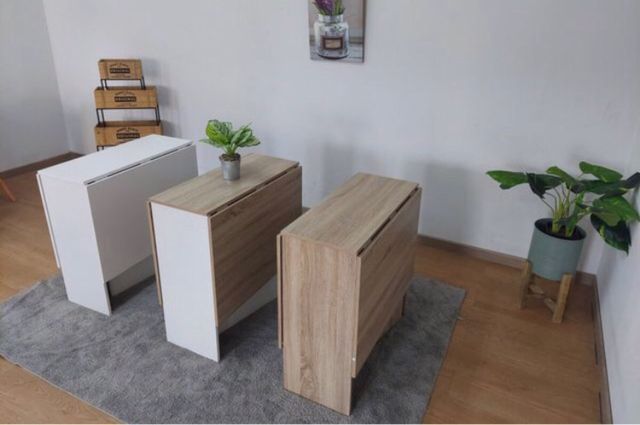 Mesa de Comedor Plegable / Disponible en 3 Colores