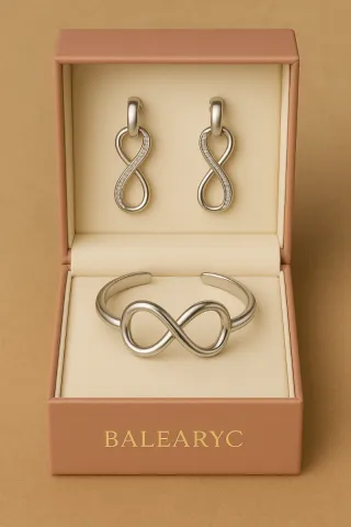 Conjunto BALEARYC Infinito Plata