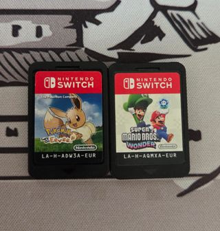 Pokémon Let's Go Eevee e Mario Wonder senza scatola