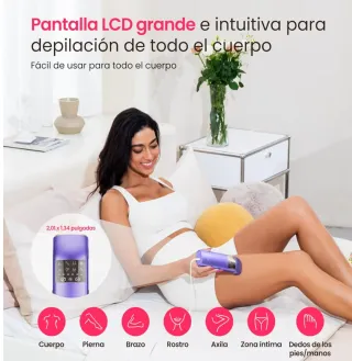 Depiladora Láser Salloot Triple Pulso Morada