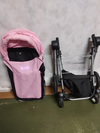 Carrito Muñecas Capazo Nenuco Rosa