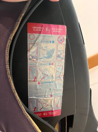 Regalo silla de coche para bebé