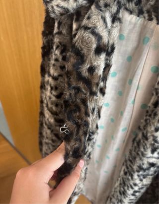 Pellicciotto Manila Grace animalier manica 3/4