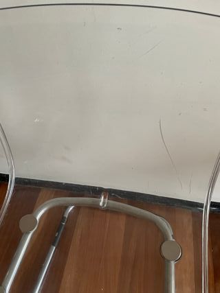 Silla Ikea Tobias Transparente/Cromado