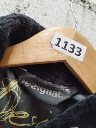 Cazadora Desigual Negra Talla 40