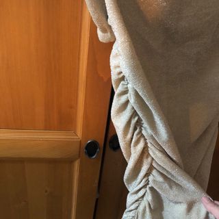 Minivestido fiesta tela purpurina