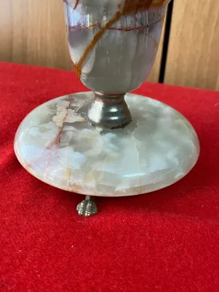 Specchio da tavolo in onice