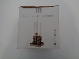 Portavelas  plateado