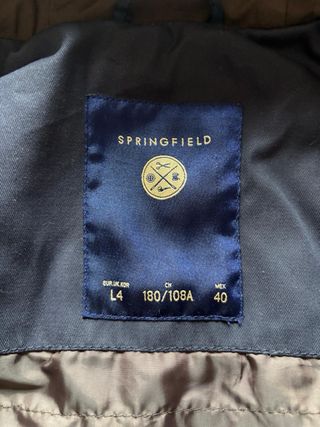 Chaquetón trenca Springfield azul