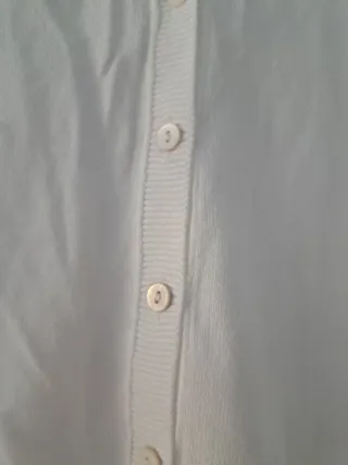 Chaqueta de punto blanca talla 44