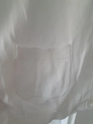 Chaqueta de punto blanca talla 44