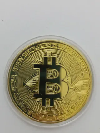 Réplica Moneda Bitcoin Modelo Exclusivo