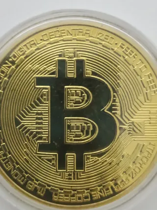 Réplica Moneda Bitcoin Modelo Exclusivo