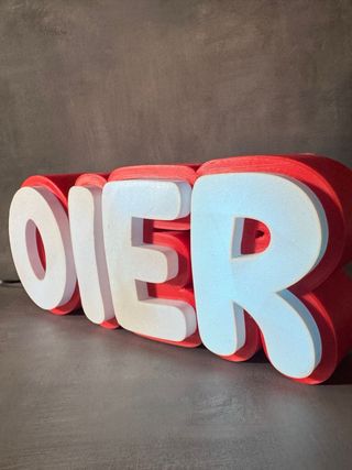 Lámpara LED personalizada Impresión 3D