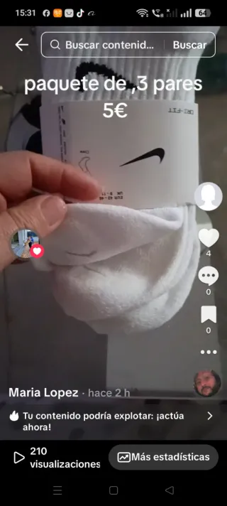 Pack 3 pares calcetines Nike talla 43