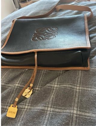 Bolso Loewe Vintage Negro y Marrón