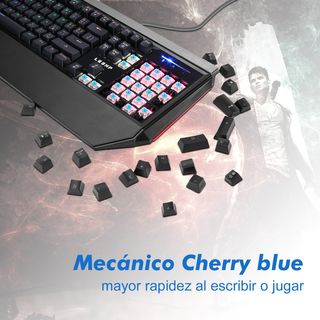 Teclado Mecánico Gaming LESHP ID-303 - LED Blu Sw