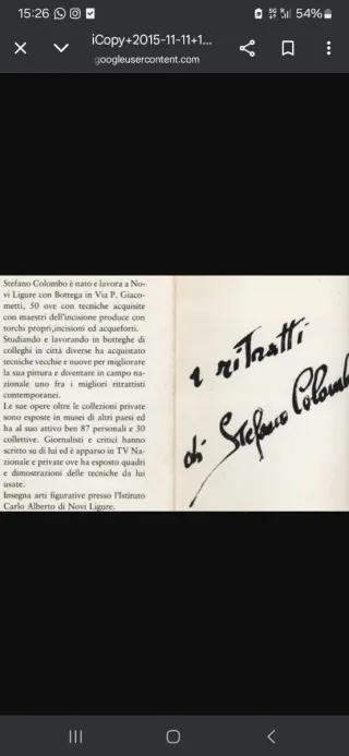 Quadro Vintage Stefano Colombo 1978