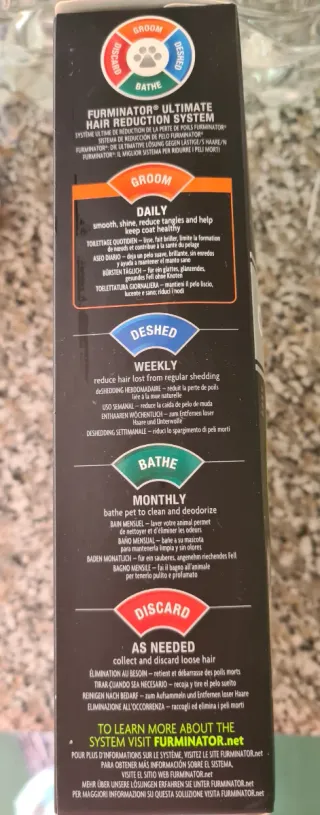 Cepillo para mascotas FURminator Curry Comb.*Nuevo