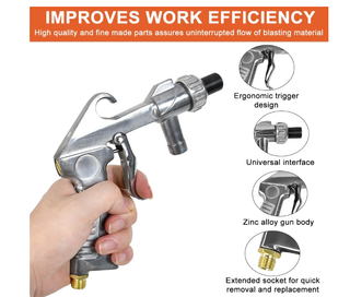 Kit pistola sabbiatura con tubo