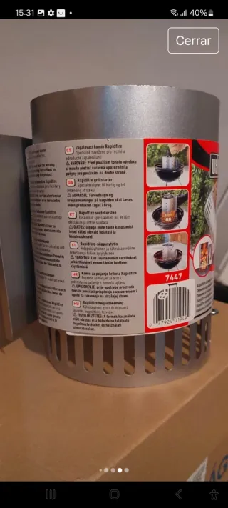 Weber Chimenea Encendido Barbacoa Rapidfire