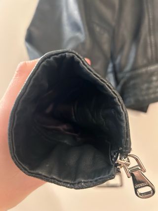 Cazadora Piel verde de Uterqüe Talla S