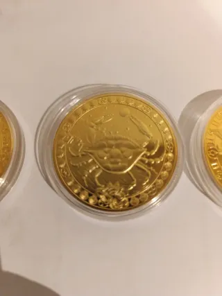 Réplicas Monedas Doradas Horóscopo