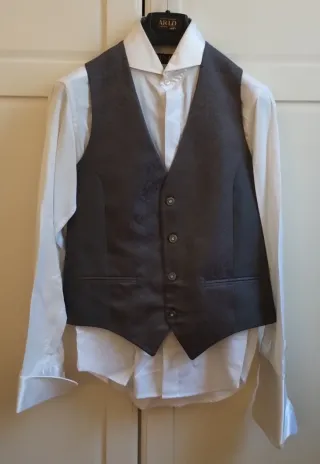 Traje de Novio Seda Español Gris