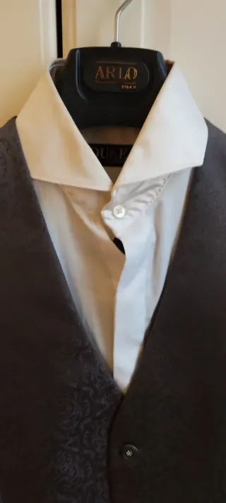 Traje de Novio Seda Español Gris