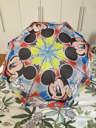 Lote 2 Paraguas Infantiles Paw Patrol y Mickey