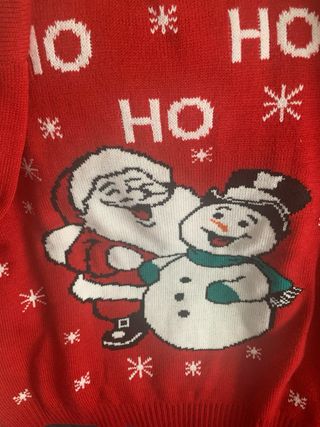 Jersey Navideño Papá Noel y Muñeco Nieve