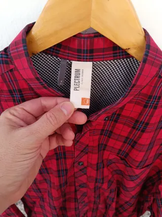 Camisa Ben Sherman cuadros roja y negra