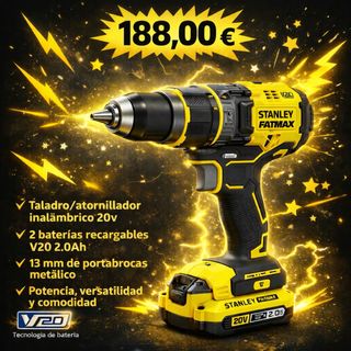 Taladro Atornillador Stanley Fatmax 20V