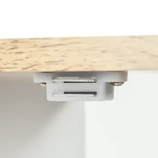 Mueble bajo lavabo suelo madera blanco